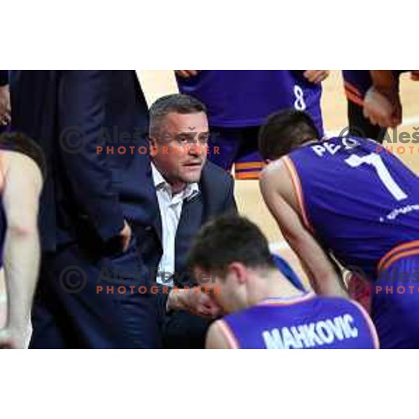 Jovan Beader during Nova KBM league basketball match between Sixt Primorska-Helios Suns in Arena Bonifika in Koper, Slovenia on April 21, 2018