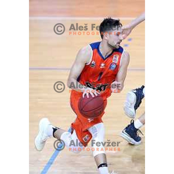 in action during Nova KBM league basketball match between Sixt Primorska-Helios Suns in Arena Bonifika in Koper, Slovenia on April 21, 2018