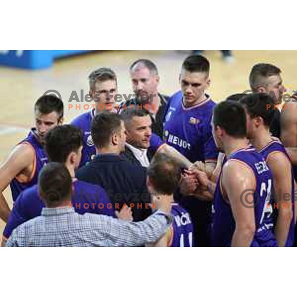Jovan Beader during Nova KBM league basketball match between Sixt Primorska-Helios Suns in Arena Bonifika in Koper, Slovenia on April 21, 2018