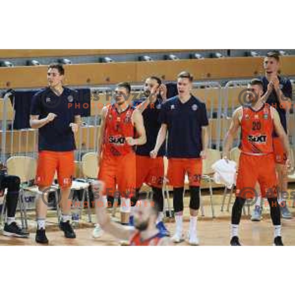 in action during Nova KBM league basketball match between Sixt Primorska-Helios Suns in Arena Bonifika in Koper, Slovenia on April 21, 2018