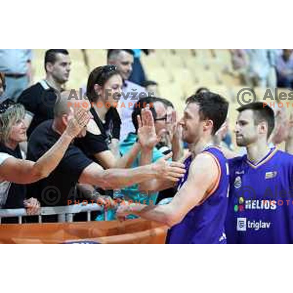 Blaz Mahkovic in action during Nova KBM league basketball match between Sixt Primorska-Helios Suns in Arena Bonifika in Koper, Slovenia on April 21, 2018
