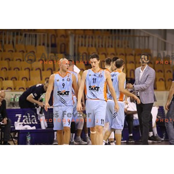in action during Nova KBM league basketball match between Ilirija and Sixt Primorska in Tivoli Hall, Ljubljana, Slovenia on April 25, 2018