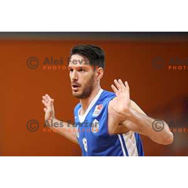of Helios Suns in action during Nova KBM league basketball match between Helios Suns and Rogaska in Domzale Sports Hall, Slovenia on April 28, 2018
