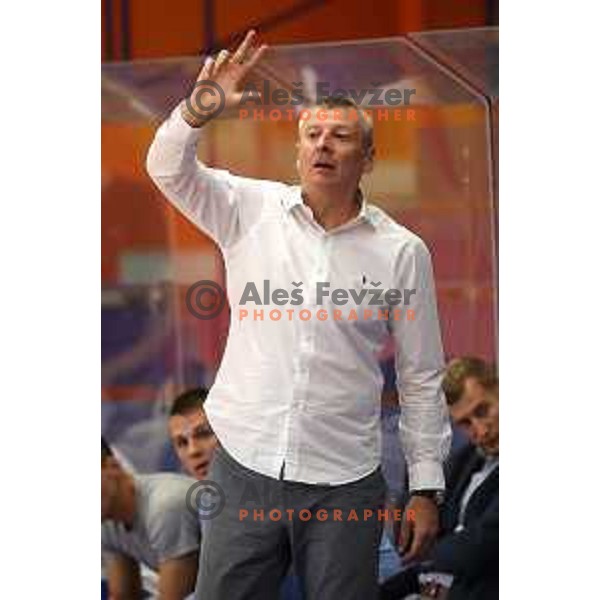 Damjan Novakovic during Nova KBM league basketball match between Helios Suns and Rogaska in Domzale Sports Hall, Slovenia on April 28, 2018