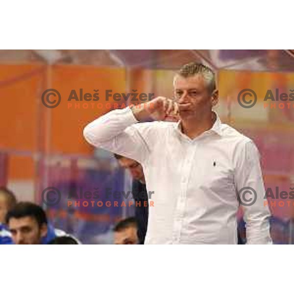 Damjan Novakovic during Nova KBM league basketball match between Helios Suns and Rogaska in Domzale Sports Hall, Slovenia on April 28, 2018