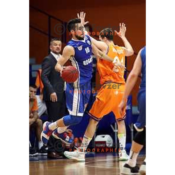 of Helios Suns in action during Nova KBM league basketball match between Helios Suns and Rogaska in Domzale Sports Hall, Slovenia on April 28, 2018