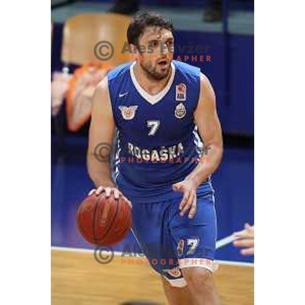 of Helios Suns in action during Nova KBM league basketball match between Helios Suns and Rogaska in Domzale Sports Hall, Slovenia on April 28, 2018