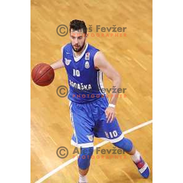 of Helios Suns in action during Nova KBM league basketball match between Helios Suns and Rogaska in Domzale Sports Hall, Slovenia on April 28, 2018