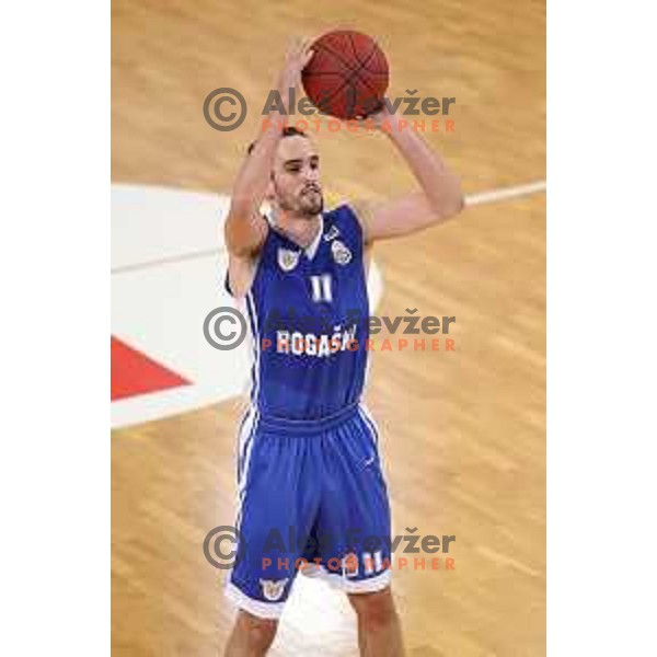 of Helios Suns in action during Nova KBM league basketball match between Helios Suns and Rogaska in Domzale Sports Hall, Slovenia on April 28, 2018