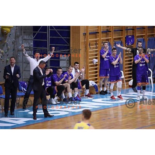 of Sencur GGD in action during Nova KBM league basketball match between Sencur GGD and Helios Suns in Sencur Sports Hall, Slovenia on April 30, 2018