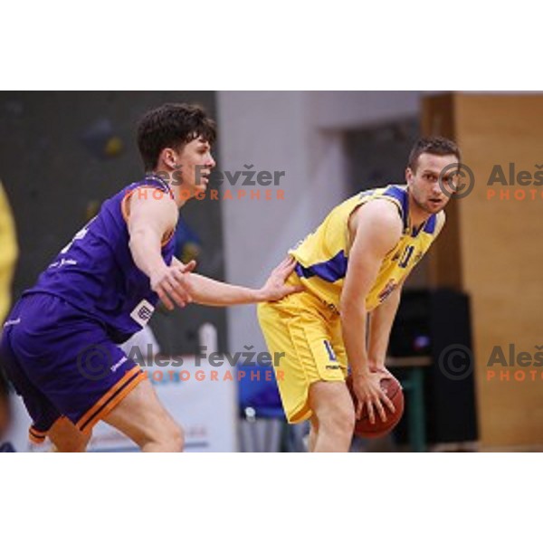 of Sencur GGD in action during Nova KBM league basketball match between Sencur GGD and Helios Suns in Sencur Sports Hall, Slovenia on April 30, 2018