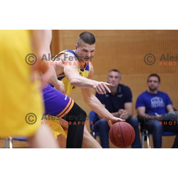 of Sencur GGD in action during Nova KBM league basketball match between Sencur GGD and Helios Suns in Sencur Sports Hall, Slovenia on April 30, 2018