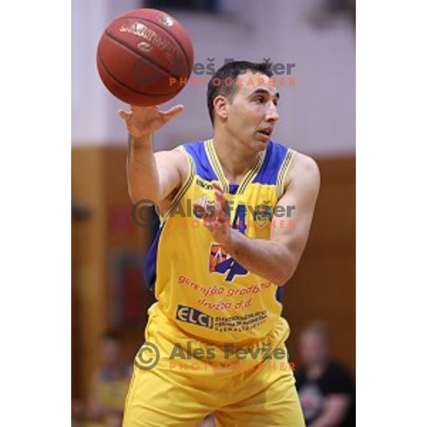 of Sencur GGD in action during Nova KBM league basketball match between Sencur GGD and Helios Suns in Sencur Sports Hall, Slovenia on April 30, 2018