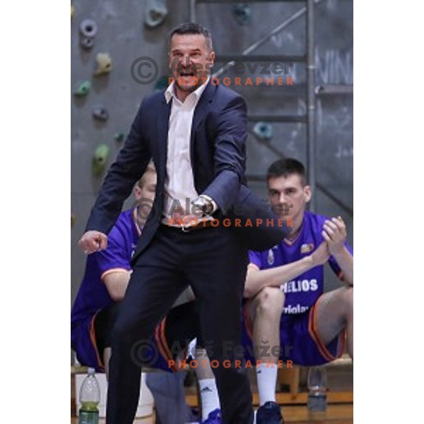 Jovan Beader during Nova KBM league basketball match between Sencur GGD and Helios Suns in Sencur Sports Hall, Slovenia on April 30, 2018