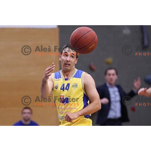 of Sencur GGD in action during Nova KBM league basketball match between Sencur GGD and Helios Suns in Sencur Sports Hall, Slovenia on April 30, 2018