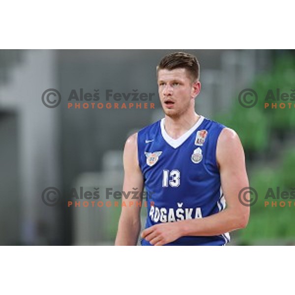 action during semi-final of Nova KBM league basketball match between Petrol Olimpija and in Rogaska in Stozice, Ljubljana, Slovenia on May 9, 2018