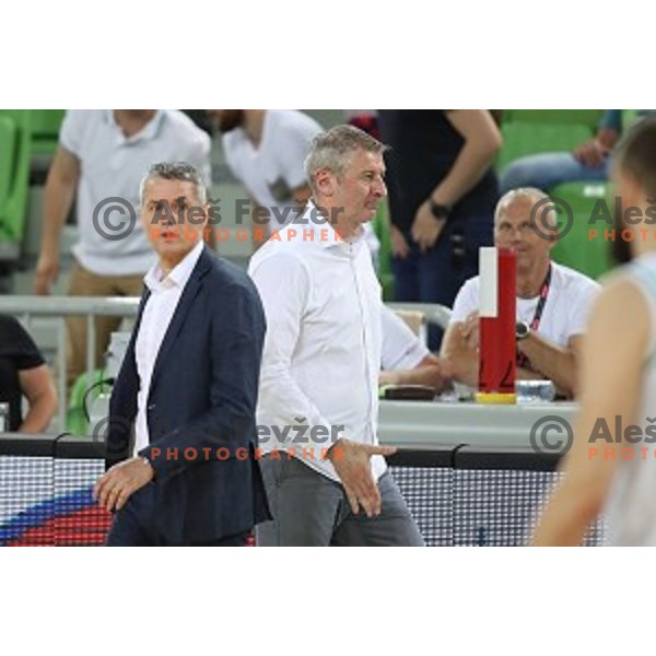 action during semi-final of Nova KBM league basketball match between Petrol Olimpija and in Rogaska in Stozice, Ljubljana, Slovenia on May 9, 2018