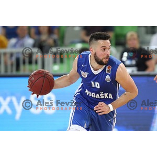 action during semi-final of Nova KBM league basketball match between Petrol Olimpija and in Rogaska in Stozice, Ljubljana, Slovenia on May 9, 2018