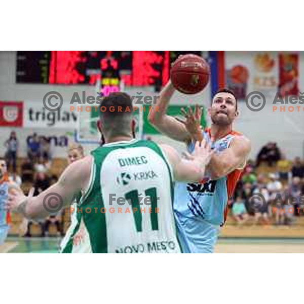 Zupan during semi-final of Nova KBM league basketball match between Krka and Sixt Primorska in Novo Mesto, Slovenia on May 12, 2018