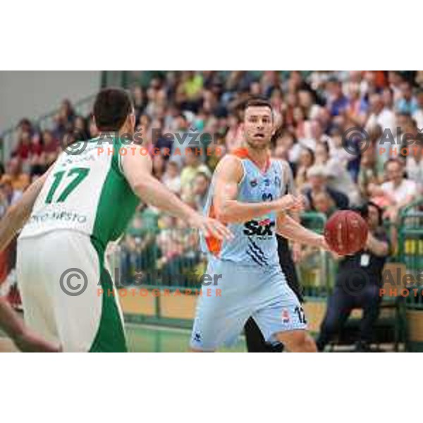Zupan during semi-final of Nova KBM league basketball match between Krka and Sixt Primorska in Novo Mesto, Slovenia on May 12, 2018