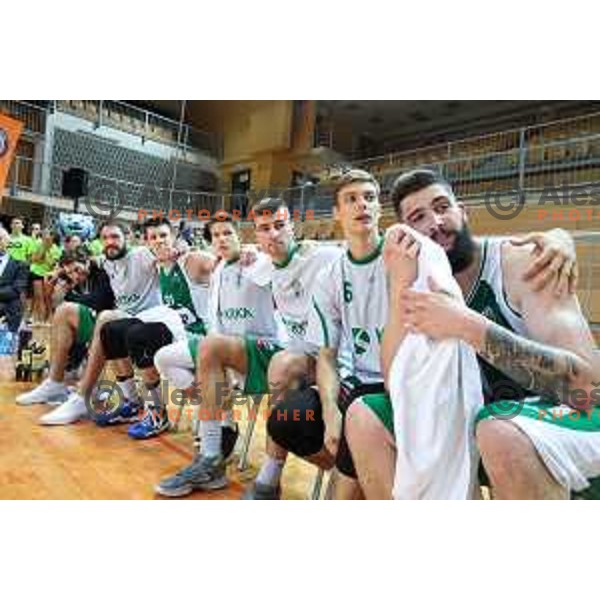 Ziga Dimec during semi-final of Nova KBM league basketball match between Sixt Primorska and Krka in Koper, Slovenia on May 14, 2018