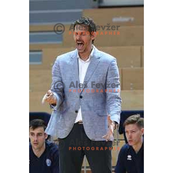 Jurica Golemac in action during semi-final of Nova KBM league basketball match between Sixt Primorska and Krka in Koper, Slovenia on May 14, 2018
