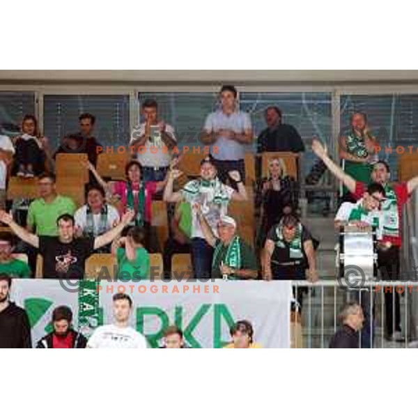 action during semi-final of Nova KBM league basketball match between Sixt Primorska and Krka in Koper, Slovenia on May 14, 2018