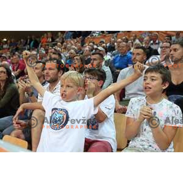 action during semi-final of Nova KBM league basketball match between Sixt Primorska and Krka in Koper, Slovenia on May 14, 2018