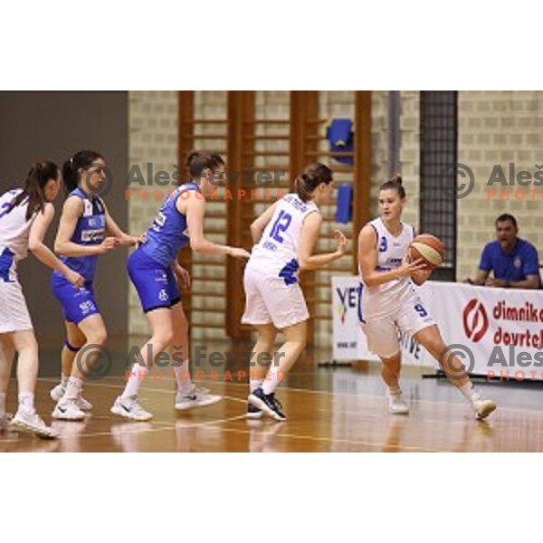 action during second match of the Final of Slovenian Women\'s basketball league between Triglav and Cinkarna Celje in Kranj on May 15, 2018