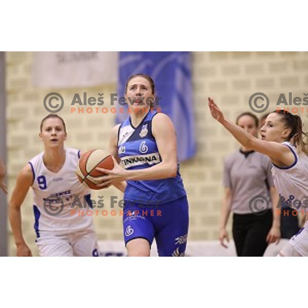 action during second match of the Final of Slovenian Women\'s basketball league between Triglav and Cinkarna Celje in Kranj on May 15, 2018