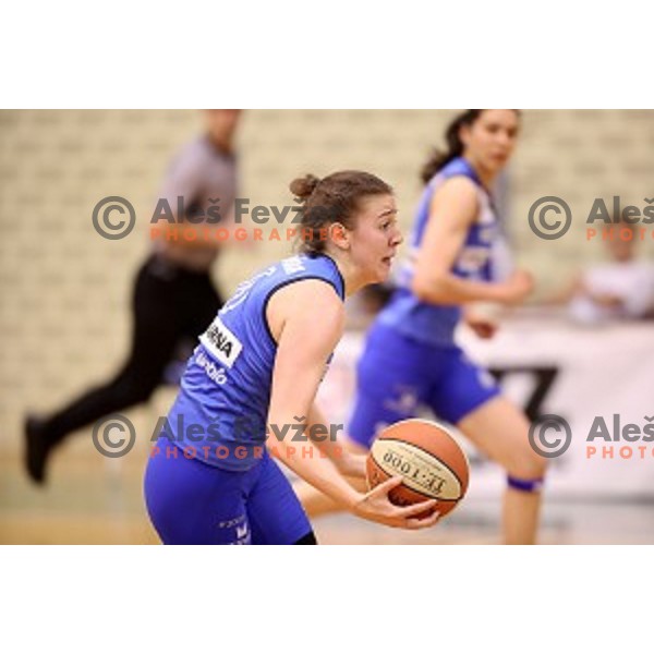 action during second match of the Final of Slovenian Women\'s basketball league between Triglav and Cinkarna Celje in Kranj on May 15, 2018