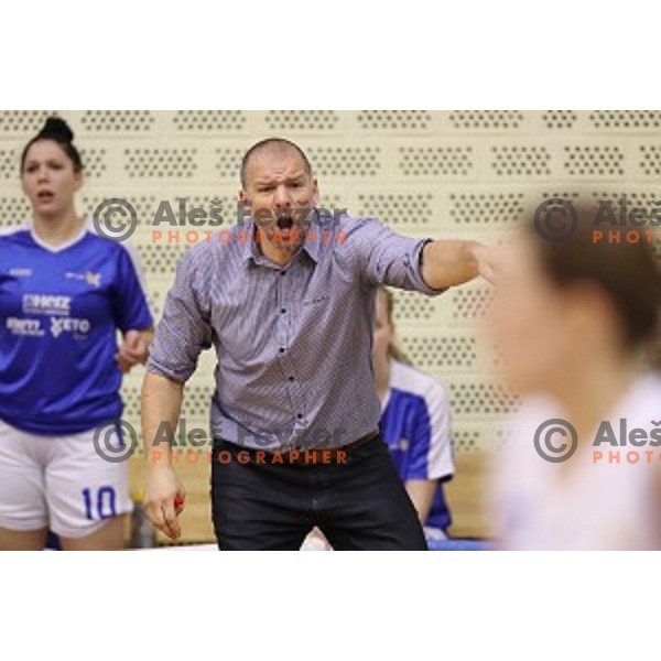 action during second match of the Final of Slovenian Women\'s basketball league between Triglav and Cinkarna Celje in Kranj on May 15, 2018