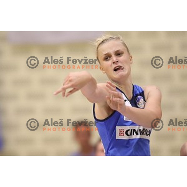 action during second match of the Final of Slovenian Women\'s basketball league between Triglav and Cinkarna Celje in Kranj on May 15, 2018