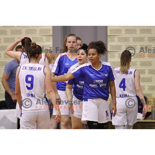 action during second match of the Final of Slovenian Women\'s basketball league between Triglav and Cinkarna Celje in Kranj on May 15, 2018