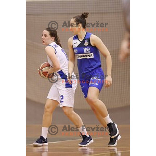 action during second match of the Final of Slovenian Women\'s basketball league between Triglav and Cinkarna Celje in Kranj on May 15, 2018