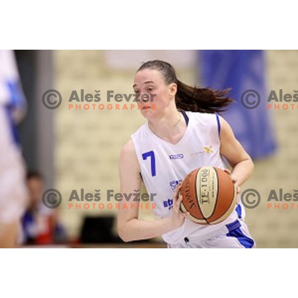 action during second match of the Final of Slovenian Women\'s basketball league between Triglav and Cinkarna Celje in Kranj on May 15, 2018