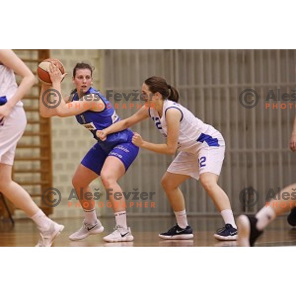 action during second match of the Final of Slovenian Women\'s basketball league between Triglav and Cinkarna Celje in Kranj on May 15, 2018