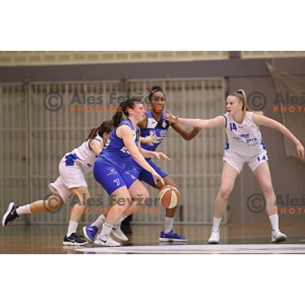 action during second match of the Final of Slovenian Women\'s basketball league between Triglav and Cinkarna Celje in Kranj on May 15, 2018