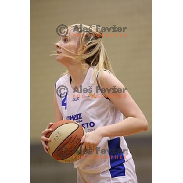 action during second match of the Final of Slovenian Women\'s basketball league between Triglav and Cinkarna Celje in Kranj on May 15, 2018