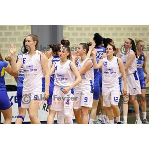 action during second match of the Final of Slovenian Women\'s basketball league between Triglav and Cinkarna Celje in Kranj on May 15, 2018
