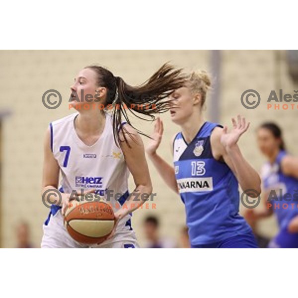 action during second match of the Final of Slovenian Women\'s basketball league between Triglav and Cinkarna Celje in Kranj on May 15, 2018