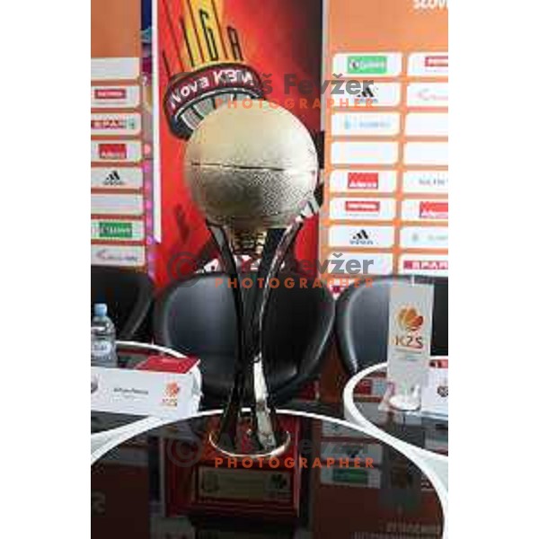 press conference before the Final of Nova KBM league in Ljubljana, Slovenia on May 17, 2018