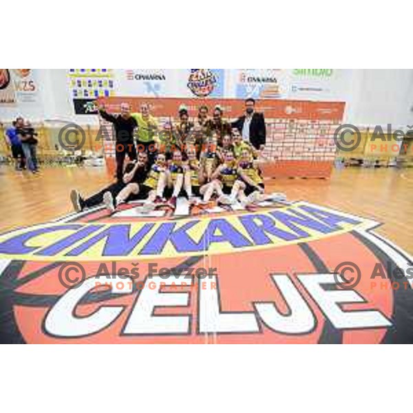 Final of Slovenian Women\'s basketball Championship match between Cinkarna Celje and Triglav in Celje on May 18, 2018