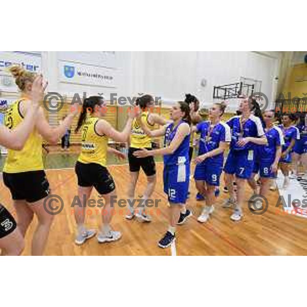Final of Slovenian Women\'s basketball Championship match between Cinkarna Celje and Triglav in Celje on May 18, 2018