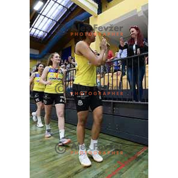 Final of Slovenian Women\'s basketball Championship match between Cinkarna Celje and Triglav in Celje on May 18, 2018