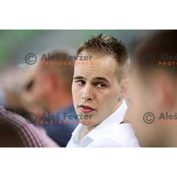 Klemen Prepelic during the Final of Nova KBM league basketball match between Petrol Olimpija and Krka in Stozice, Ljubljana, Slovenia on May 19, 2018