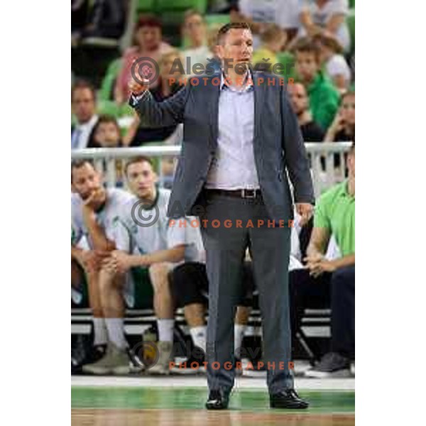 action during the Final of Nova KBM league basketball match between Petrol Olimpija and Krka in Stozice, Ljubljana, Slovenia on May 19, 2018