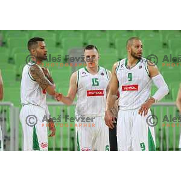 action during the Final of Nova KBM league basketball match between Petrol Olimpija and Krka in Stozice, Ljubljana, Slovenia on May 19, 2018