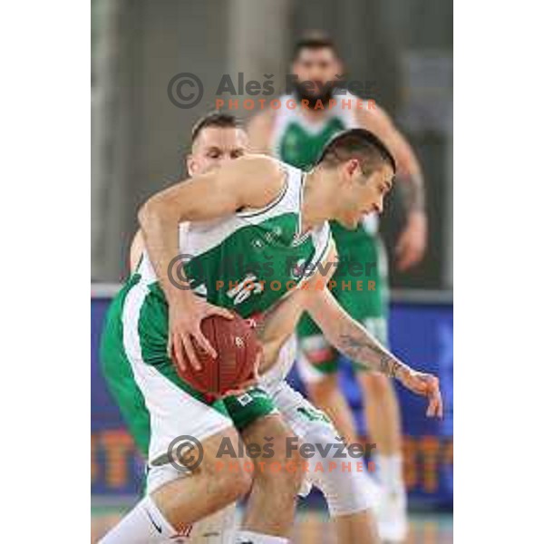 action during the Final of Nova KBM league basketball match between Petrol Olimpija and Krka in Stozice, Ljubljana, Slovenia on May 19, 2018