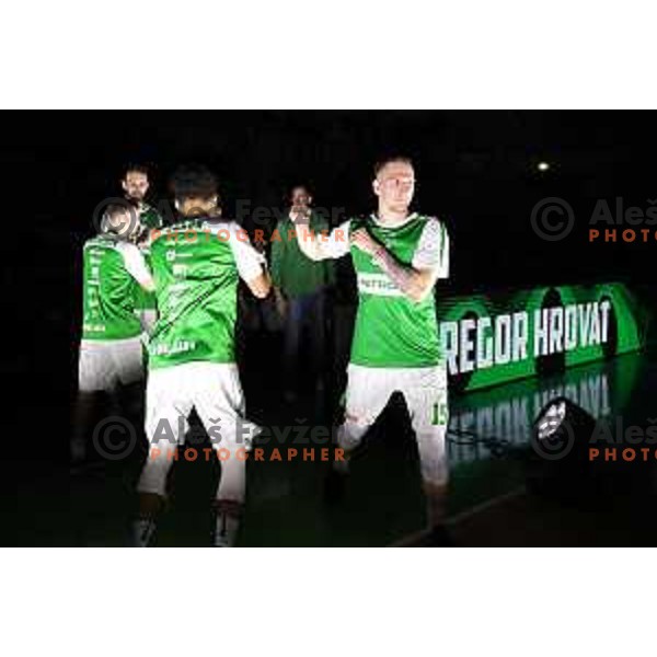 action during the Final of Nova KBM league basketball match between Petrol Olimpija and Krka in Stozice, Ljubljana, Slovenia on May 19, 2018